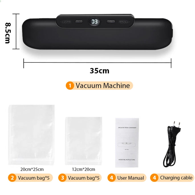 SaengQ™ Food Vacuum Sealer – Keep Your Food Fresher, Longer!