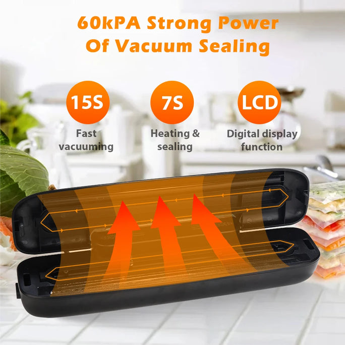 SaengQ™ Food Vacuum Sealer – Keep Your Food Fresher, Longer!