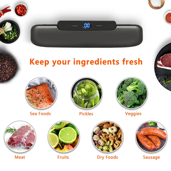 SaengQ™ Food Vacuum Sealer – Keep Your Food Fresher, Longer!