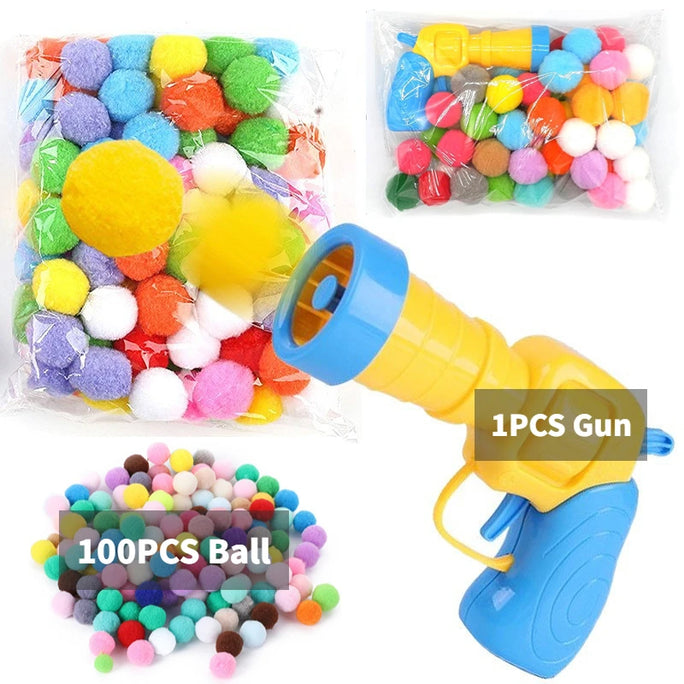 Plush Ball Shooting Gun for Cats – Interactive Toy Launcher for Indoor Play & Self-Entertainment